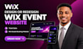 design or redesign wix event website, ticket sales  wix studio booking website