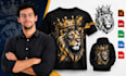 create custom t shirt vector artwork, apparel graphics, merch designs for print