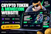 create crypto token memecoin website