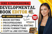 developmental editor work, book editing and proofread children novel