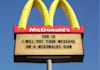 put your message on a Mc Donalds sign