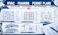 design hvac, site plans, framing, elevations, floor plans and permit drawings
