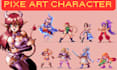 8bit pixel illustration pixel character pixel animation sprite sheet rpg sprite