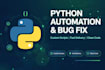 create custom python automation scripts and fix python errors