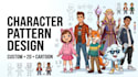 create custom character pattern design and cartoon character