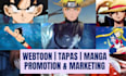 promote your webcomic, webtoon promotion, tapas, manga, comic