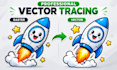 vectorize your logo or image into a clean scalable vector
