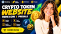 create crypto token website, meme coin website and presale website