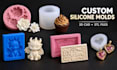 design custom 3d silicone, mold casting and injection mold 3d model print stl