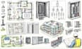 draw main panels, distribution panels, feeders, electrical distribution layouts
