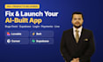 develop lovable ai web apps, saas mvp and websites using replit and base44