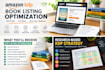 optimize your amazon KDP book listing and promotional copy