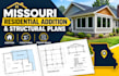 draw missouri residential addition and structural plans