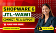connect shopware 6 with jtl wawi fix errors andprovide support