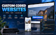 build a responsive custom website with HTML CSS and javascript