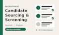 source and pre screen qualified candidates for your open role