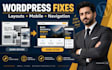 fix wordpress layout and responsive website issues