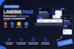 develop a responsive landing page using HTML CSS javascript react