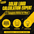 solar system calculation and single line diagram sld