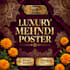 design luxury mehndi haldi wedding and festival posters