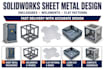 design solidworks sheet metal enclosures, weldments, and flat patterns