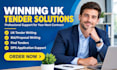 write UK tender, nhs tender, UK tender bid proposal wriiting, method statement