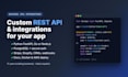 build a custom rest API backend in python, go or node