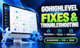 fix gohighlevel workflow automation, funnel and CRM issues