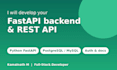 develop a fast and secure fastapi backend and rest API