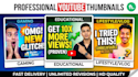 design catchy and clickbait youtube thumbnails