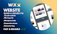fix and optimize your wix website