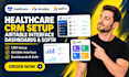 do healthcare crm setup, healthcare airtable interface dashboards softr