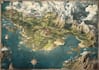 create a stunning fantasy map landscape illustration