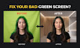 do green screen removal and background replacement