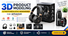 create 3d product modelling and photorealistic rendering for amazon