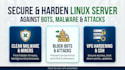 secure and harden linux server against bots, malware and attacks