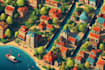 design amazing vector or isometric maps illustration