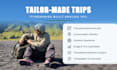 plan your trip and create a personalized travel itinerary