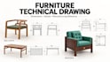 create professional furniture technical drawings for manufacturing