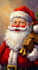 draw a custom santa claus portrait illustration