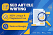 write SEO article and blog post