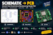 convert your schematic into a manufacturing ready pcb
