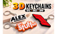 create custom 3d printable keychain stl 3mf and obj