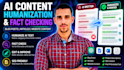 humanize and fact check, ai written blog posts and articles