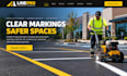design wix parking lot striping website pavement marking contractor website