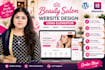 design a luxury beauty salon spa and makeup artist website