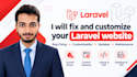 fix and customize your laravel website