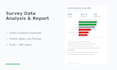 do survey data analysis in excel or spss with clear charts