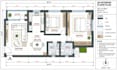 create a 2d interior floor plan and furniture layout in autocad