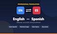 translate english to spanish